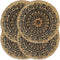 vidaXL - Placemats - 4 - st - rond - 38 - cm - katoen - effen - donkergrijs