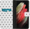 iMoshion Hoesje Geschikt voor Samsung Galaxy S21 Ultra Hoesje Met Pasjeshouder - iMoshion Design Softcase Bookcase - Wit / Zwart / Hearts Allover White