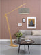 GOOD&MOJO Vloerlamp Montblanc - Bamboe/Taupe - 175x47x207cm - Scandinavisch,Bohemian - Staande lampen voor Woonkamer - Slaapkamer
