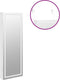 vidaXL - Sieradenkast - met - spiegel - en - LED - wandgemonteerd - wit
