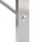 vidaXL - Haardhoutrek - 110x28x214 - cm - roestvrij - staal