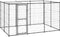 vidaXL - Hondenkennel - 21,78 - m² - gegalvaniseerd - staal