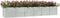 vidaXL - Plantenbak - verhoogd - 480x80x77 - cm - gegalvaniseerd - staal - zilver