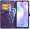 Hoesje Met Pasjeshouder Geschikt voor Xiaomi Redmi 9A - Mandala Bookcase - Paars