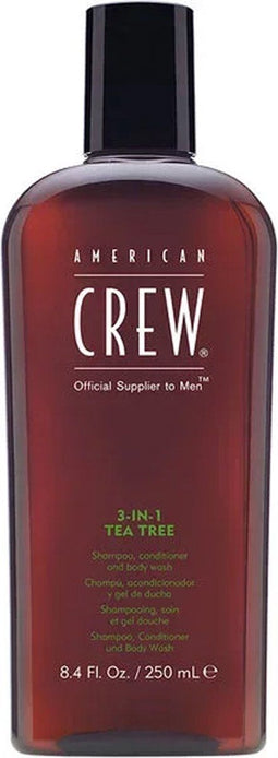 American Crew - 3-in-1 Tea Tree shampoo, conditioner, body wash