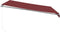 vidaXL - Luifel - handmatig - uittrekbaar - met - LED - 400x300 - cm - bordeauxrood