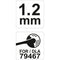 Flo trimmerkop voor elektrische grastrimmer - zwart - 0,14 kg - 1.2 mm Diameter