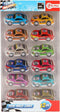 Toi-Toys Turbo Racers - Pull Back Raceauto's - Multicolor (12 st.)