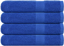vidaXL - Handdoeken - 4 - st - 100x200 - cm - 360 - g/m² - 100% - katoen - blauw