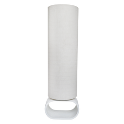 Floor lamp Barletta White White / Cotton / linen / ceramic