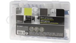 Floor protectors , vloerbeschermers , 122 delig in stevige box