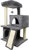 FLOPI Donkergrijze kattenboom - 44,5 x 48 x 86 cm - Donkergrijs - 1 platform, 1 speelbal, 2 kennels, 1 helling