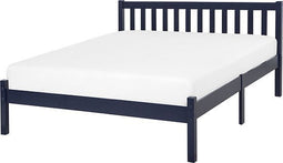 FLORAC - Tweepersoonsbed - Blauw - 140 x 200 cm - Dennenhout