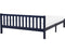 FLORAC - Tweepersoonsbed - Blauw - 160 x 200 cm - Dennenhout