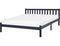 FLORAC - Tweepersoonsbed - Blauw - 180 x 200 cm - Dennenhout