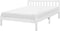 FLORAC - Tweepersoonsbed - Wit - 160 x 200 cm - Dennenhout
