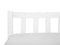 FLORAC - Tweepersoonsbed - Wit - 160 x 200 cm - Dennenhout