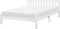FLORAC - Tweepersoonsbed - Wit - 180 x 200 cm - Dennenhout