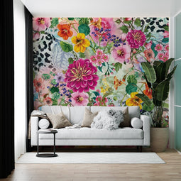 Melli Mello Floral Attraction Wall Mural Pink
