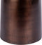 Floraya - Bijzettafel Grant - Bruin - 47x47x47cm (LxBxH) - marmeren blad