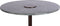 Floraya - Bijzettafel Grant - Groen - 47x47x47cm (LxBxH) - marmeren blad
