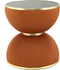 Floraya - Bijzettafel Jamai - Cognac/Goud - 47x47x51cm (LxBxH) - ook geschikt als salontafel