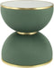 Floraya - Bijzettafel Jamai - Groen/Goud - 47x47x51cm (LxBxH) - ook geschikt als salontafel