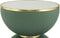 Floraya - Bijzettafel Jamai - Groen/Goud - 47x47x51cm (LxBxH) - ook geschikt als salontafel