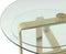 Floraya - Bijzettafel Katris - Goud - 59x46x60 cm (LxBxH)- RVS - Plantentafel - Maximaal draagvermogen 10KG