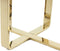 Floraya - Bijzettafel Katris - Goud - 59x46x60 cm (LxBxH)- RVS - Plantentafel - Maximaal draagvermogen 10KG