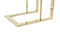 Floraya - Bijzettafel Sita - Goud - 30 x 40 x 60 cm (LxBxH) - 100% RVS - Maximaal draagvermogen 10KG - laptoptafel