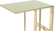 Floraya - Bijzettafel Sita - Goud - 30 x 40 x 60 cm (LxBxH) - 100% RVS - Maximaal draagvermogen 10KG - laptoptafel