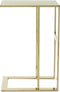 Floraya - Bijzettafel Sita - Goud - 30 x 40 x 60 cm (LxBxH) - 100% RVS - Maximaal draagvermogen 10KG - laptoptafel