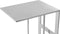 Floraya - Bijzettafel Sita - Zilver - 30 x 40 x 60 cm (LxBxH) - 100% RVS - Maximaal draagvermogen 10KG - laptoptafel