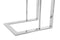 Floraya - Bijzettafel Sita - Zilver - 30 x 40 x 60 cm (LxBxH) - 100% RVS - Maximaal draagvermogen 10KG - laptoptafel