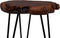 Floraya - Bijzettafel Woody 2 - Cederhout - 30x30x40 cm(LxBxH) - Maximaal draagvermogen 20KG