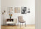 Floraya - Eetkamerstoel Brady - Beige/Bruin - 64x54x84 cm - Maximaal draagvermogen 120KG