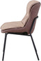 Floraya - Eetkamerstoel Brady - Beige/Bruin - 64x54x84 cm - Maximaal draagvermogen 120KG