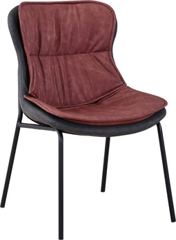 Floraya - Eetkamerstoel Brady - Bruin/Grijs - 64x54x84 cm - Maximaal draagvermogen 120KG