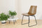 Floraya - Set 2 Eetkamerstoelen Caila - Bruin - 47,5x56x82cm (LxBxH) - Maximaal draagvermogen 150KG