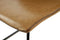 Floraya - Set 2 Eetkamerstoelen Caila - Bruin - 47,5x56x82cm (LxBxH) - Maximaal draagvermogen 150KG
