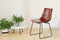 Floraya - Set 2 Eetkamerstoelen Caila - Donkerbruin - 47,5x56x82cm (LxBxH) - Maximaal draagvermogen 150KG