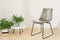 Floraya - Set 2 Eetkamerstoelen Caila - Grijs - 47,5x56x82cm (LxBxH) - Maximaal draagvermogen 150KG