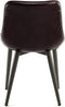 Floraya - Set 2 eetkamerstoelen Cecil - Donkerpaars - 53x60x81,5cm (LxBxH) - Maximaal belastbaar gewicht 150KG