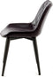 Floraya - Set 2 eetkamerstoelen Cecil - Donkerpaars - 53x60x81,5cm (LxBxH) - Maximaal belastbaar gewicht 150KG
