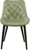 Floraya - Set 2 eetkamerstoelen Cecil - Lichtgroen - 53x60x81,5cm (LxBxH) - Maximaal belastbaar gewicht 150KG