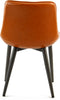 Floraya - Set 2 eetkamerstoelen Cecil - Oranje - 53x60x81,5cm (LxBxH) - Maximaal belastbaar gewicht 150KG