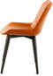 Floraya - Set 2 eetkamerstoelen Cecil - Oranje - 53x60x81,5cm (LxBxH) - Maximaal belastbaar gewicht 150KG