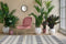 Floraya - Set 2 eetkamerstoelen Charlize - Oudroze - 59x47x90cm (LxBxH) - Belastbaar tot 150KG