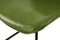 Floraya - Set 2 eetkamerstoelen Cora - Groen/Zwart - Maximaal draagvermogen 150KG